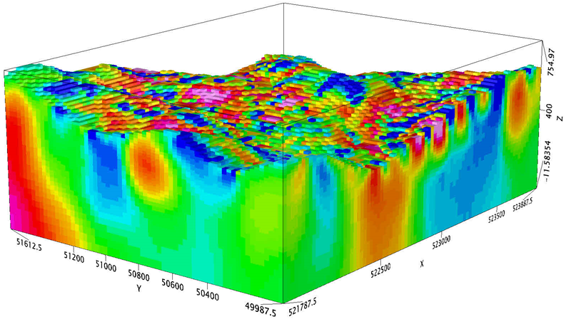 survey geomagnetik untuk eksplorasi emas lingkungan epitermal struktur geologi modeling 3 dimensi data magnet