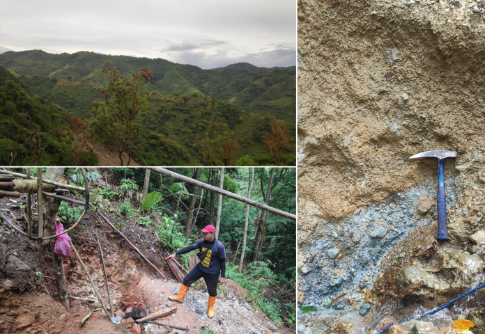 Topografi daerah pengukuran geomagnet di gorontola untuk eksplorasi bijih mineral